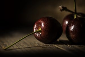 cherries, Macro, Dark, Fruit