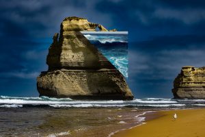 sea, Australia, Polyscape, Rock