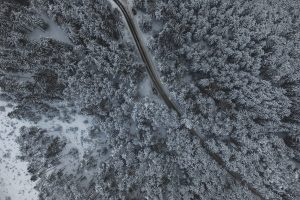 landscape, Nature, Obsteig, Austria, Snow, Trees, Road, Forest
