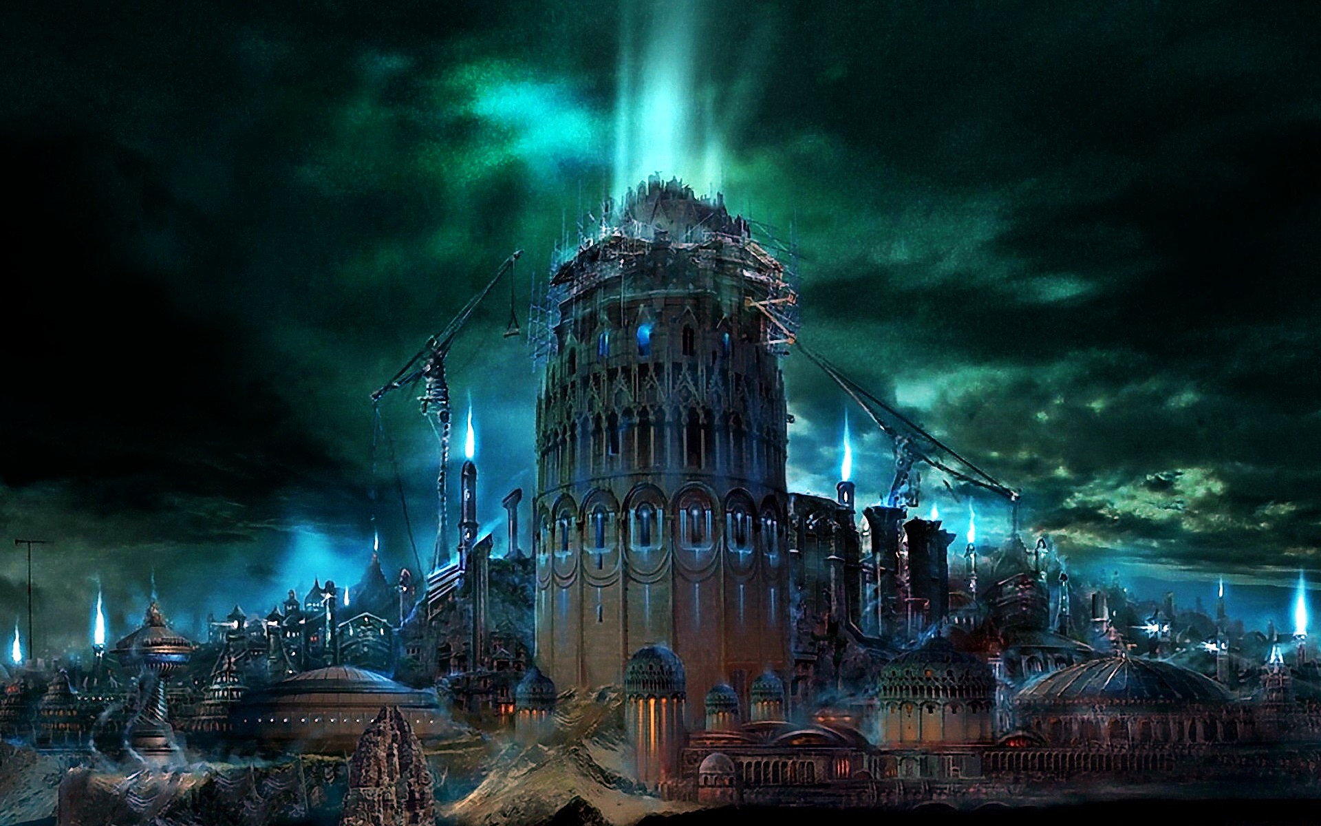 Tower of Babel, Lightning Wallpaper