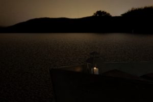 boat, Lamp, Lake, Water, Landscape