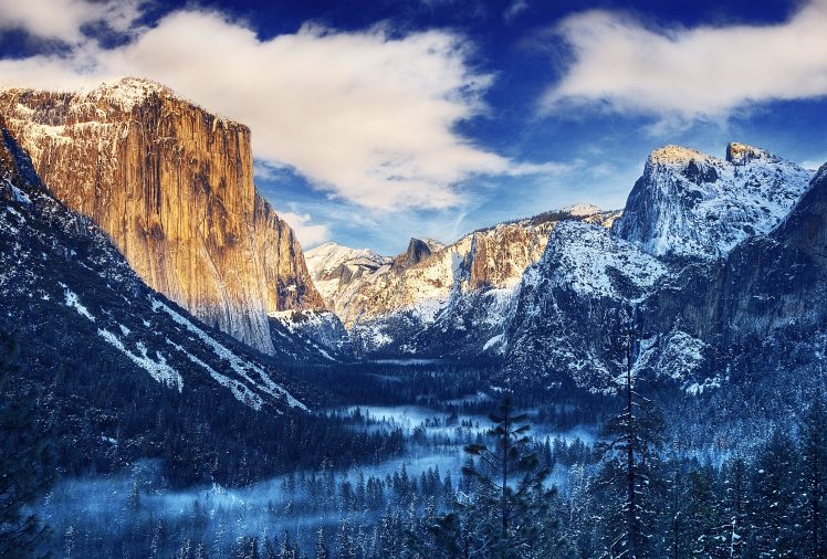 mountains, MacOS, Mac Sierra, Snow HD Wallpaper Desktop Background