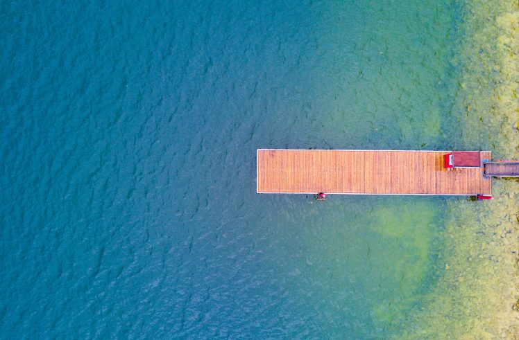 pier, Blue, Water, Lake HD Wallpaper Desktop Background