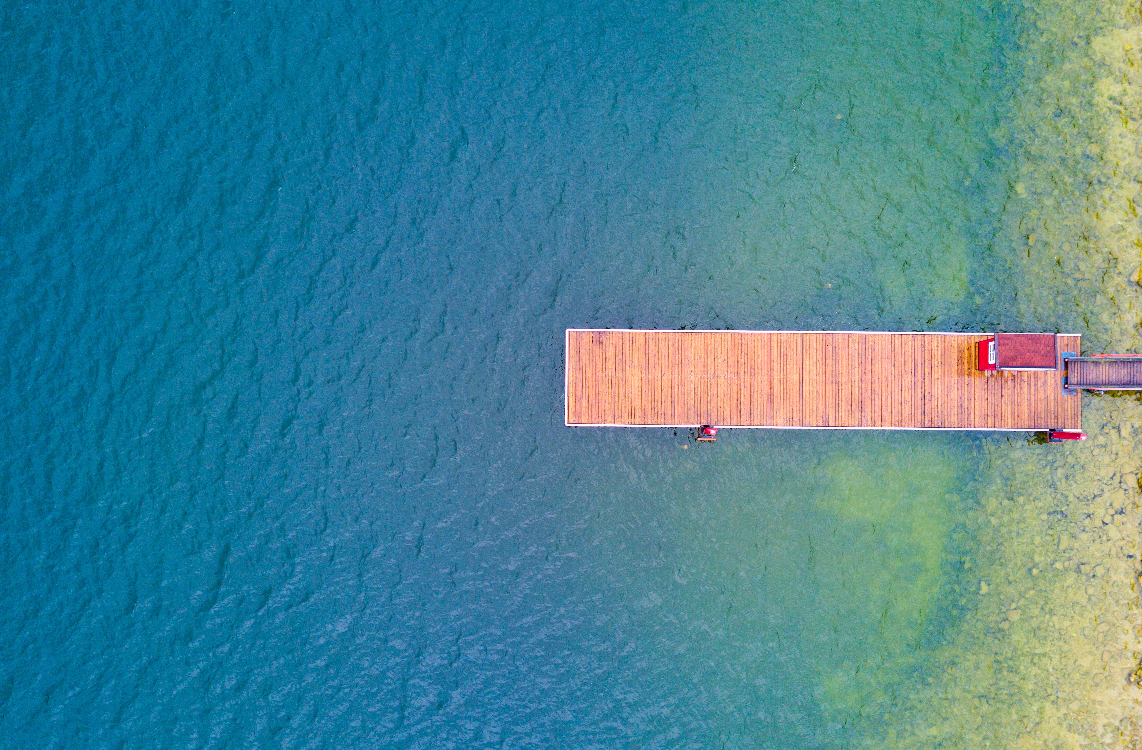 pier, Blue, Water, Lake Wallpaper