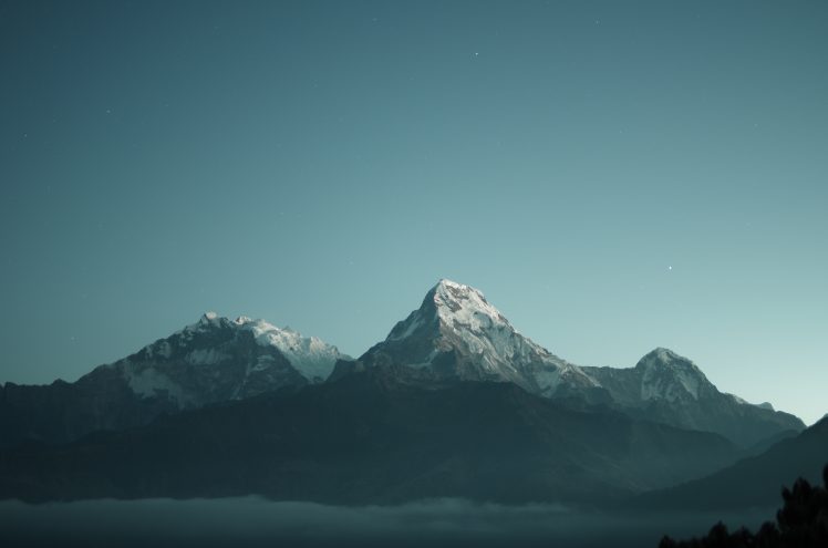 mountains, Snow, Landscape, Nature HD Wallpaper Desktop Background