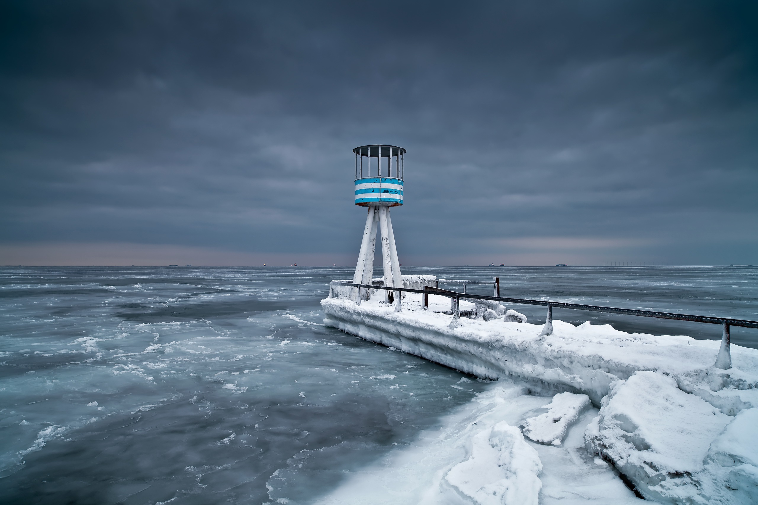 sea, Ice, Winter Wallpaper