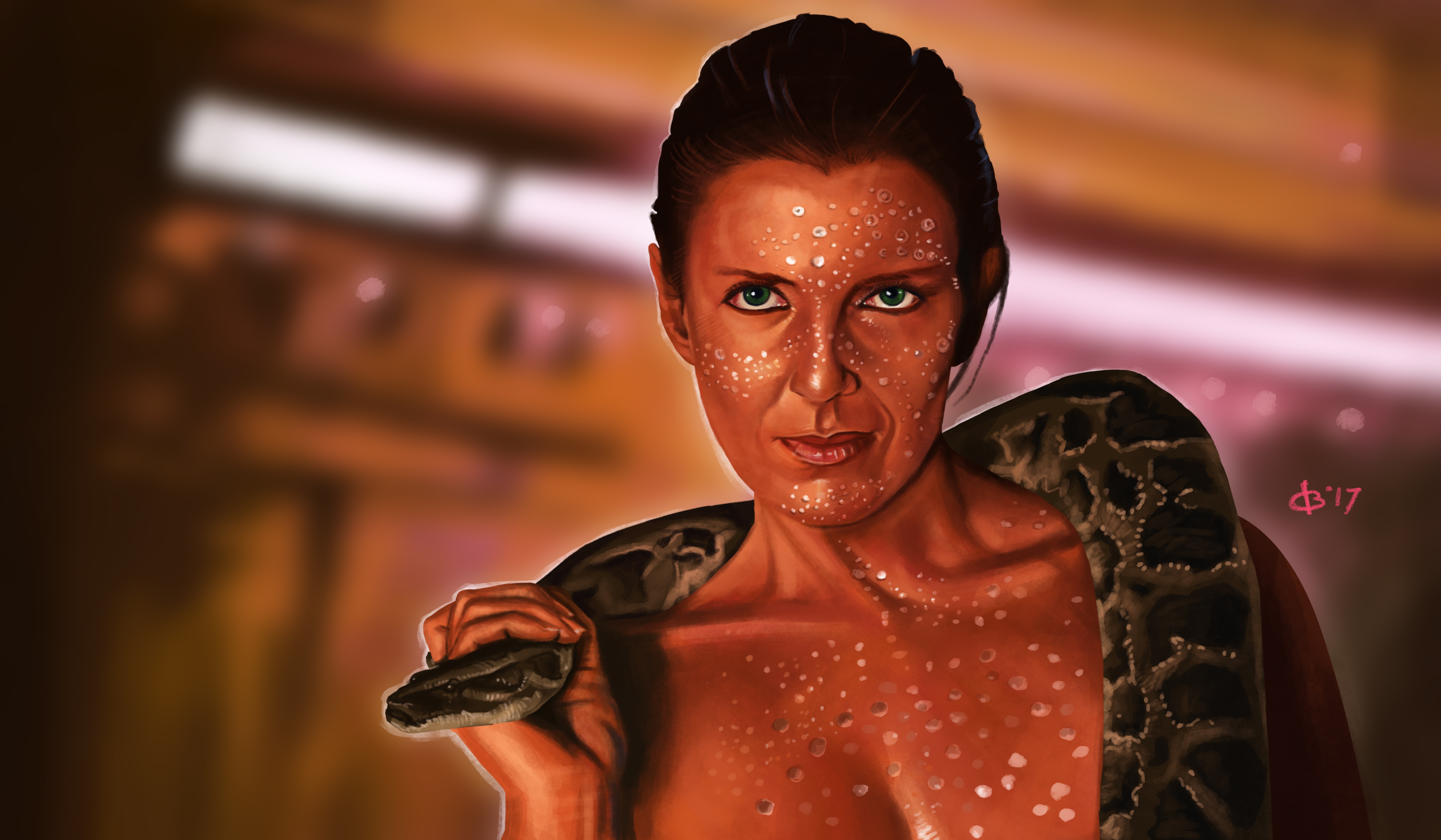 Blade Runner, Science fiction, Snake, Artwork Wallpaper