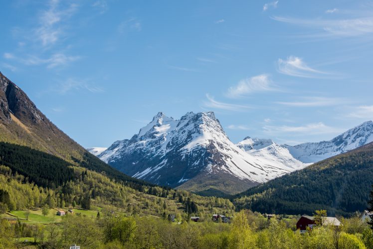 mountains, Landscape, Snow, Forest, Nature HD Wallpaper Desktop Background