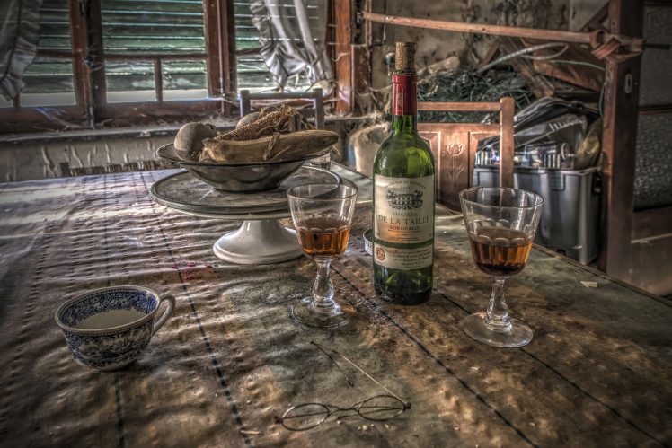 still life, Alcohol, Bottles, Drinking glass, Table HD Wallpaper Desktop Background