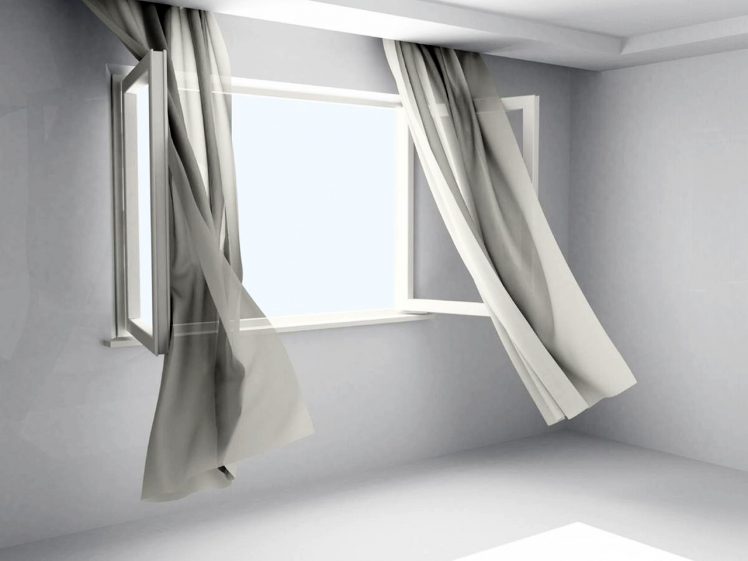 wind, Curtain, Window HD Wallpaper Desktop Background