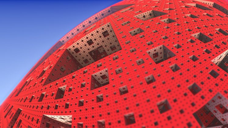 3D fractal, 3D Abstract, Menger sponge, Abstract HD Wallpaper Desktop Background