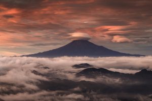 Mount Fuji, Clouds, Japan