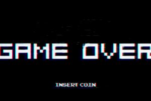 arcade, GAME OVER, Video games, Simple, Chromatic aberration, Typography