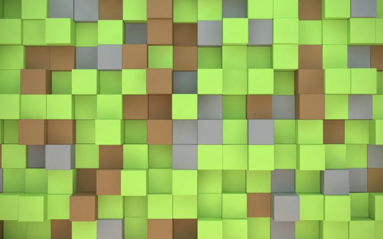 Minecraft, Video games, Cube, Green HD Wallpaper Desktop Background