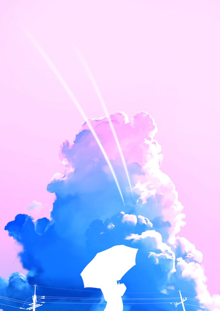 illustration, Sky, Clouds, Portrait display HD Wallpaper Desktop Background