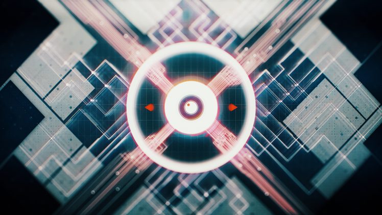 abstract, Digital art, Circle, Grid HD Wallpaper Desktop Background