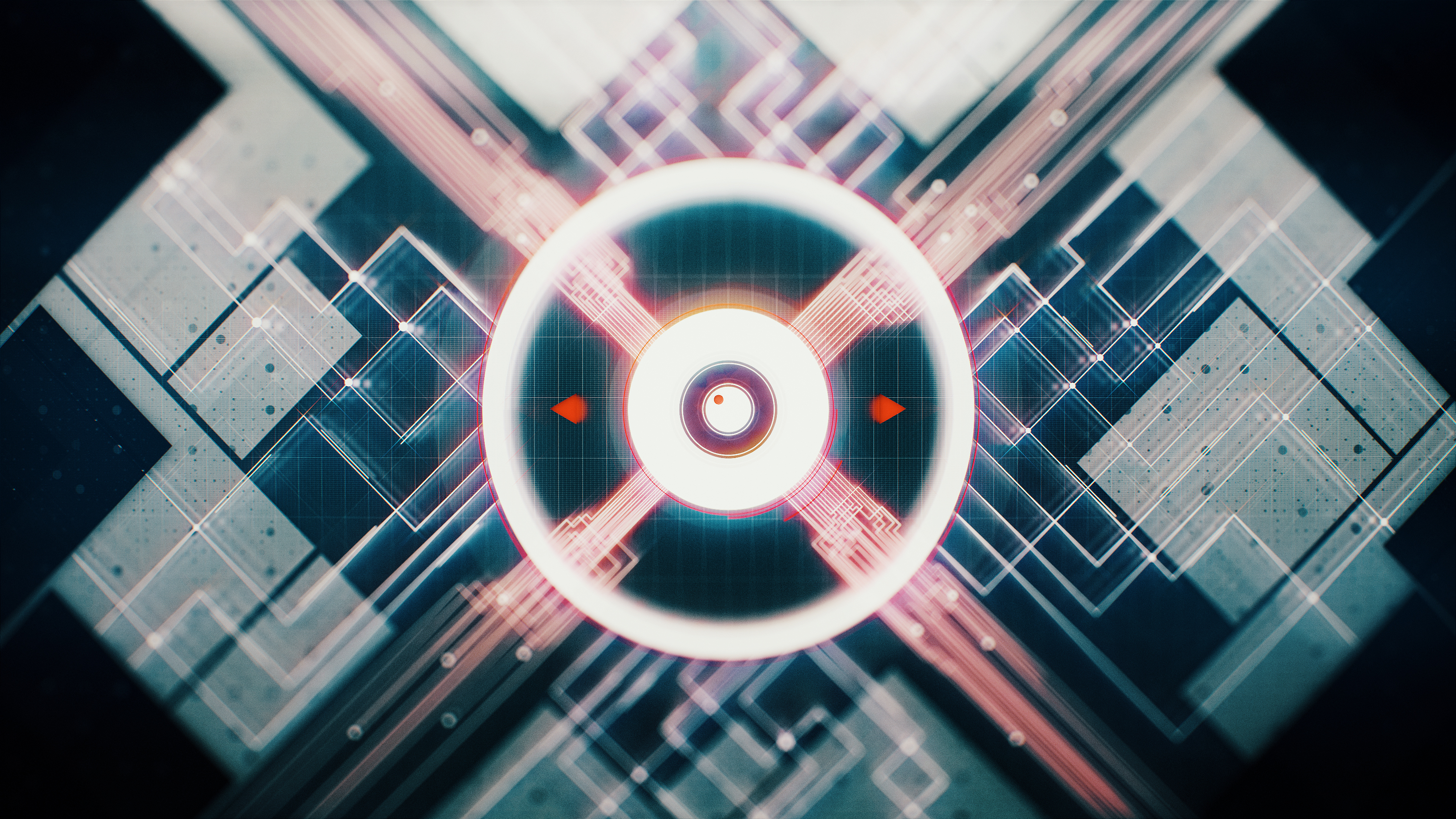 abstract, Digital art, Circle, Grid Wallpaper