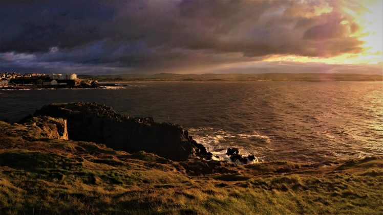 Northern Ireland, Coast, Coastline HD Wallpaper Desktop Background