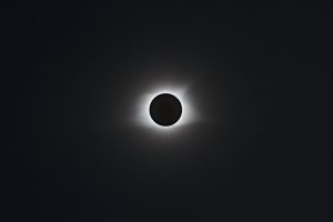 solar eclipse, Monochrome