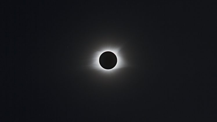 solar eclipse, Monochrome HD Wallpaper Desktop Background