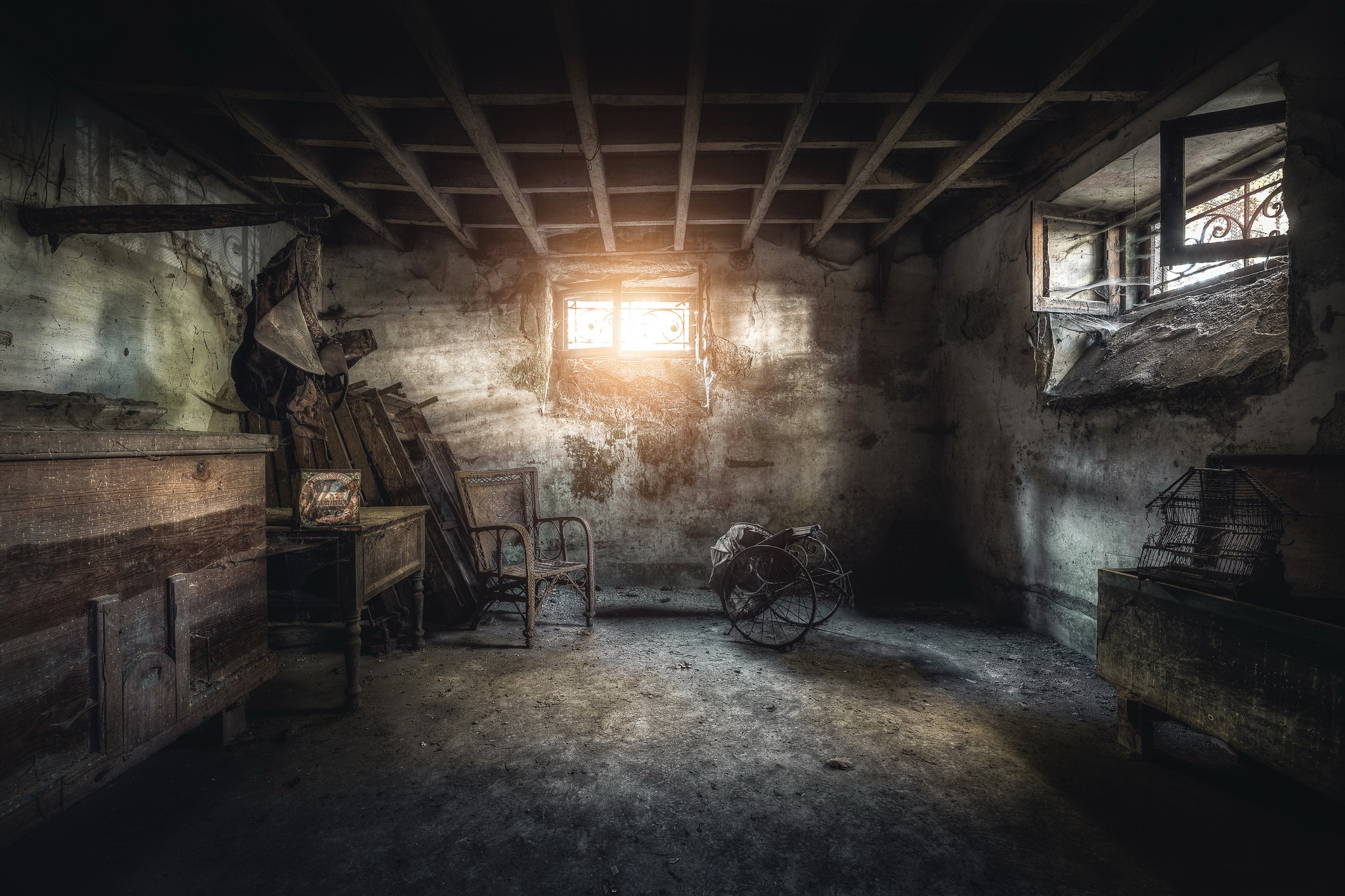 cellars, Room, Old Wallpaper