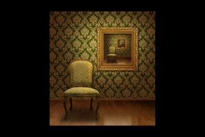 repetition, Room, Vintage, Chair, Picture frames