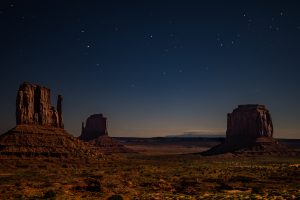 desert, Starry night, Landscape, Nature