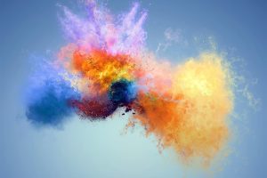 abstract, Colorful, Exploded