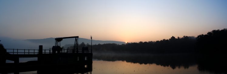 Slovakia, Water, Sunrise, Mist HD Wallpaper Desktop Background