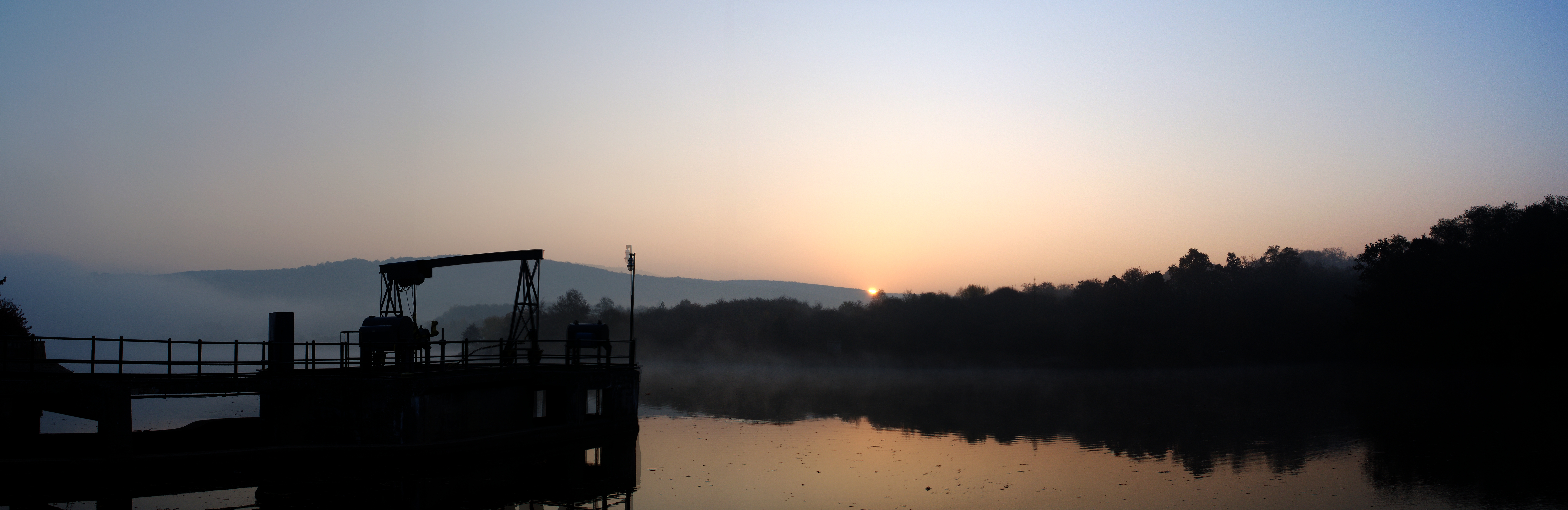 Slovakia, Water, Sunrise, Mist Wallpaper