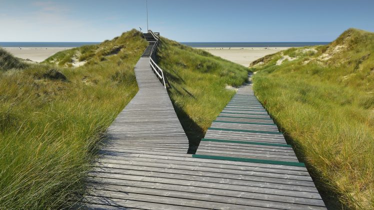 landscape, Beach, Germany, Walkway HD Wallpaper Desktop Background