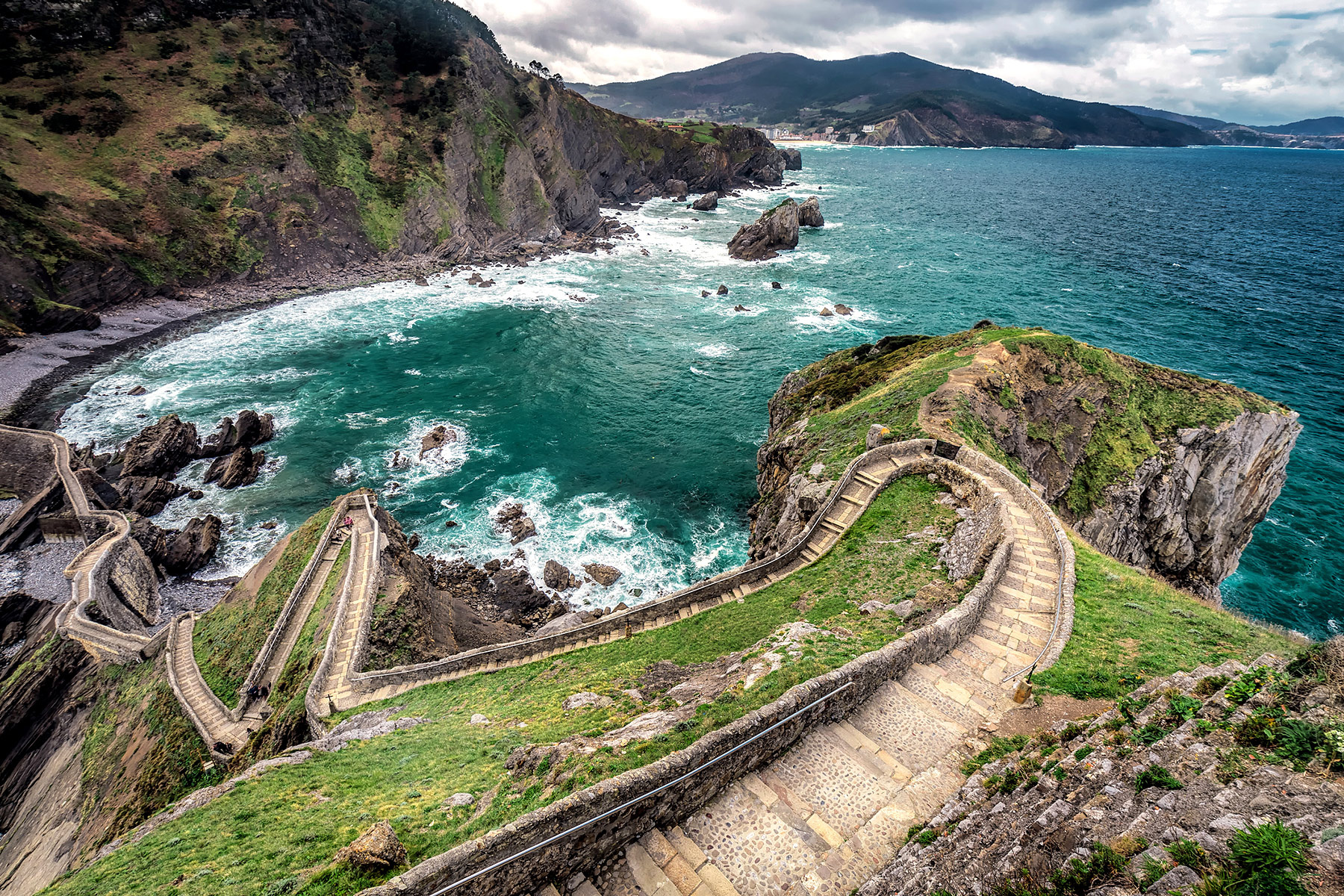 landscape, Spain, Coast, Sea, Cliff Wallpaper