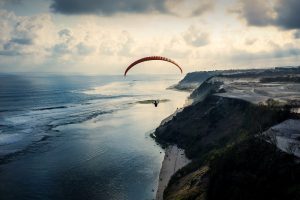 landscape, Coast, Sky, Sea, Cliff, Bali, Indonesia, Paragliding