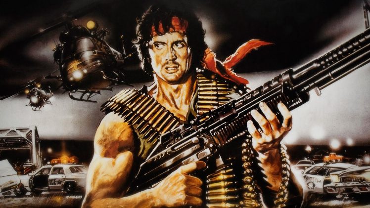movies, Rambo, Movie art HD Wallpaper Desktop Background