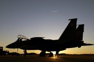 airplane, Silhouette, Contrails, F 15 Eagle