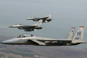 airplane, Aircraft, F 15 Strike Eagle, General Dynamics F 16 Fighting Falcon