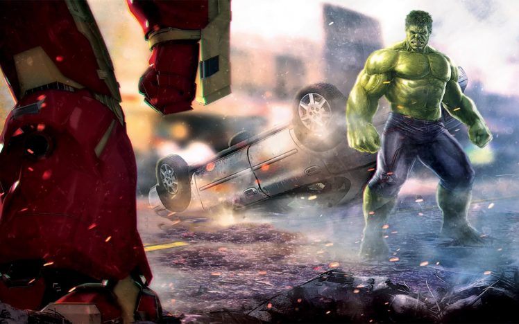 The Avengers, Hulk, Iron Man, Avengers: Age of Ultron HD Wallpaper Desktop Background