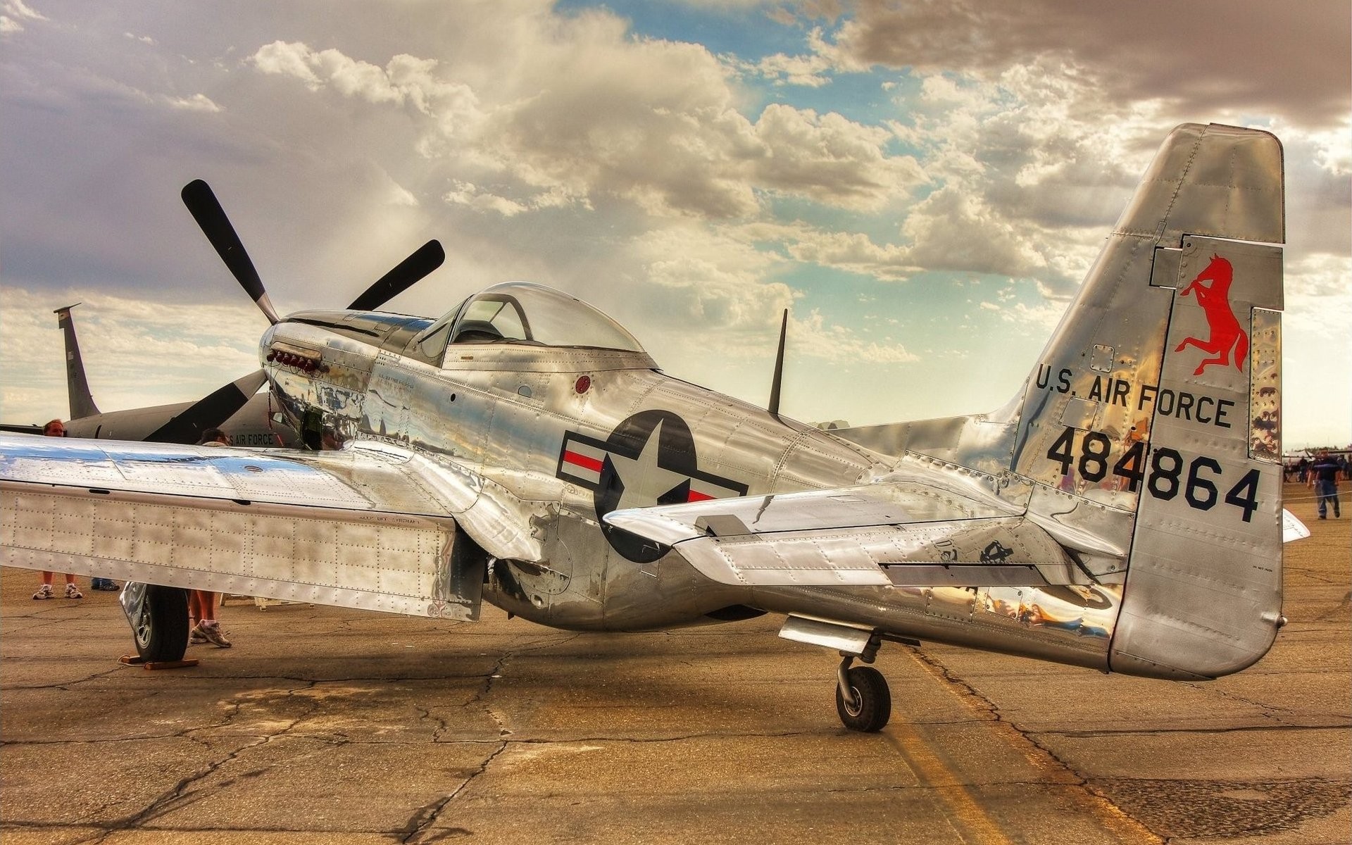 North American P 51 Mustang, Airplane, Aircraft, Vehicle, US Air Force Wallpaper