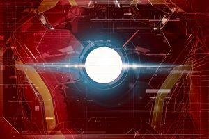 The Avengers, Avengers: Age of Ultron, Superhero, Costumes, Lines, Technology, Glowing, Iron Man, Red background, Interfaces