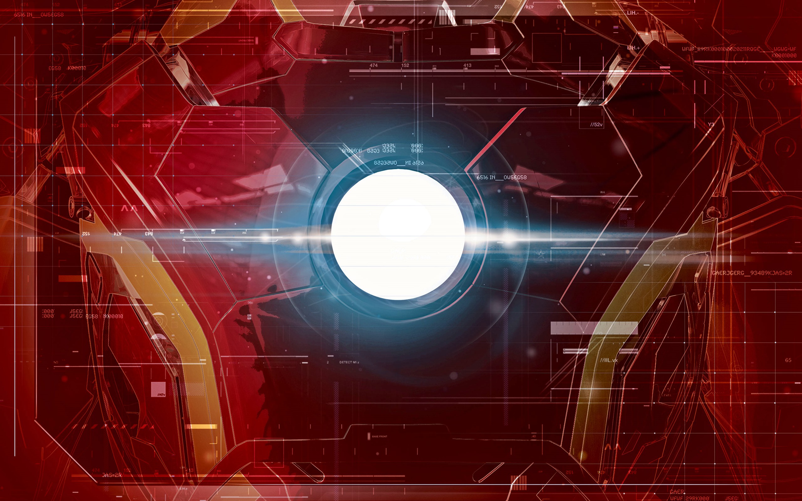 The Avengers, Avengers: Age of Ultron, Superhero, Costumes, Lines, Technology, Glowing, Iron Man, Red background, Interfaces Wallpaper