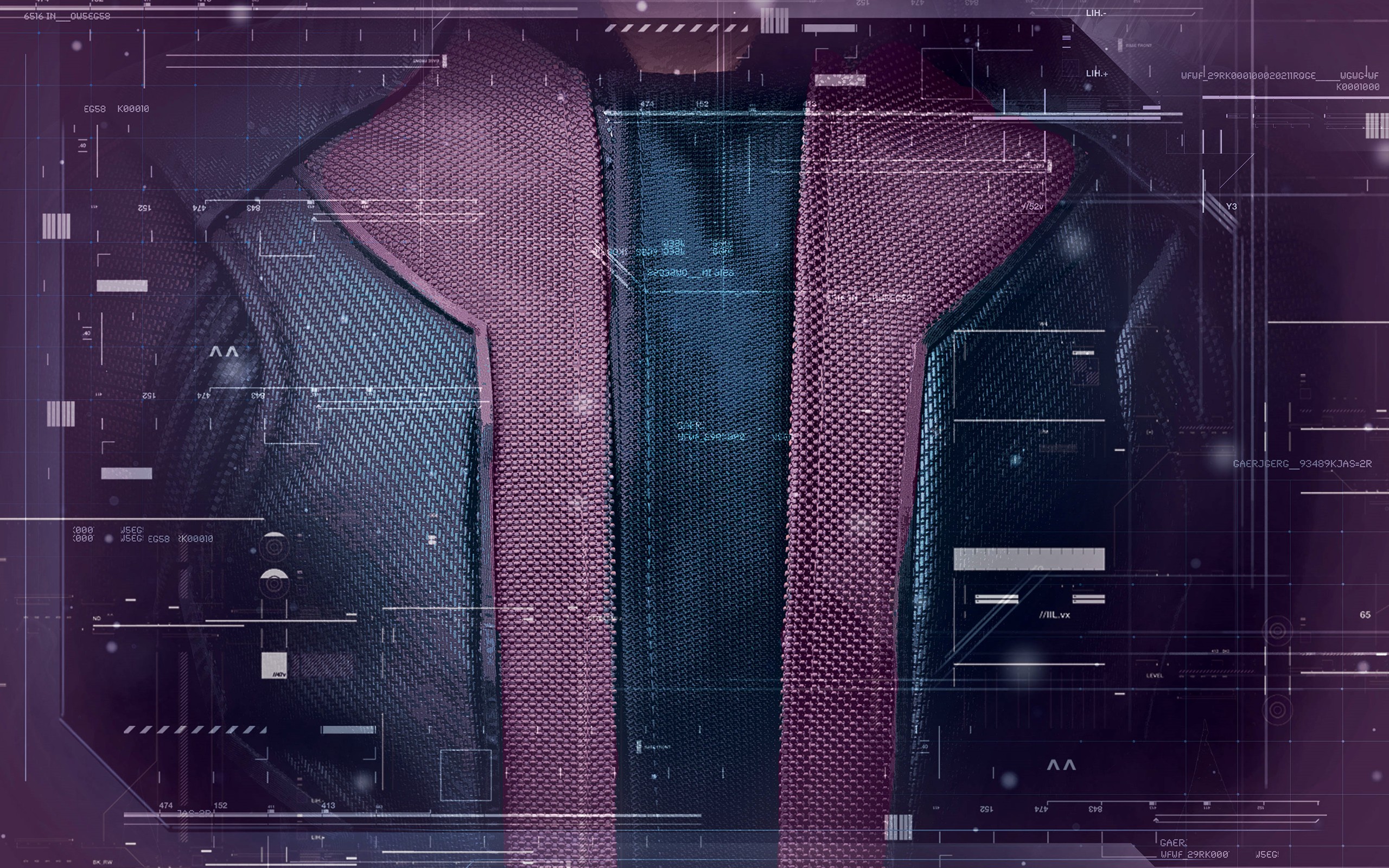 The Avengers, Avengers: Age of Ultron, Superhero, Costumes, Lines, Technology, Hawkeye, Purple background, Interfaces Wallpaper