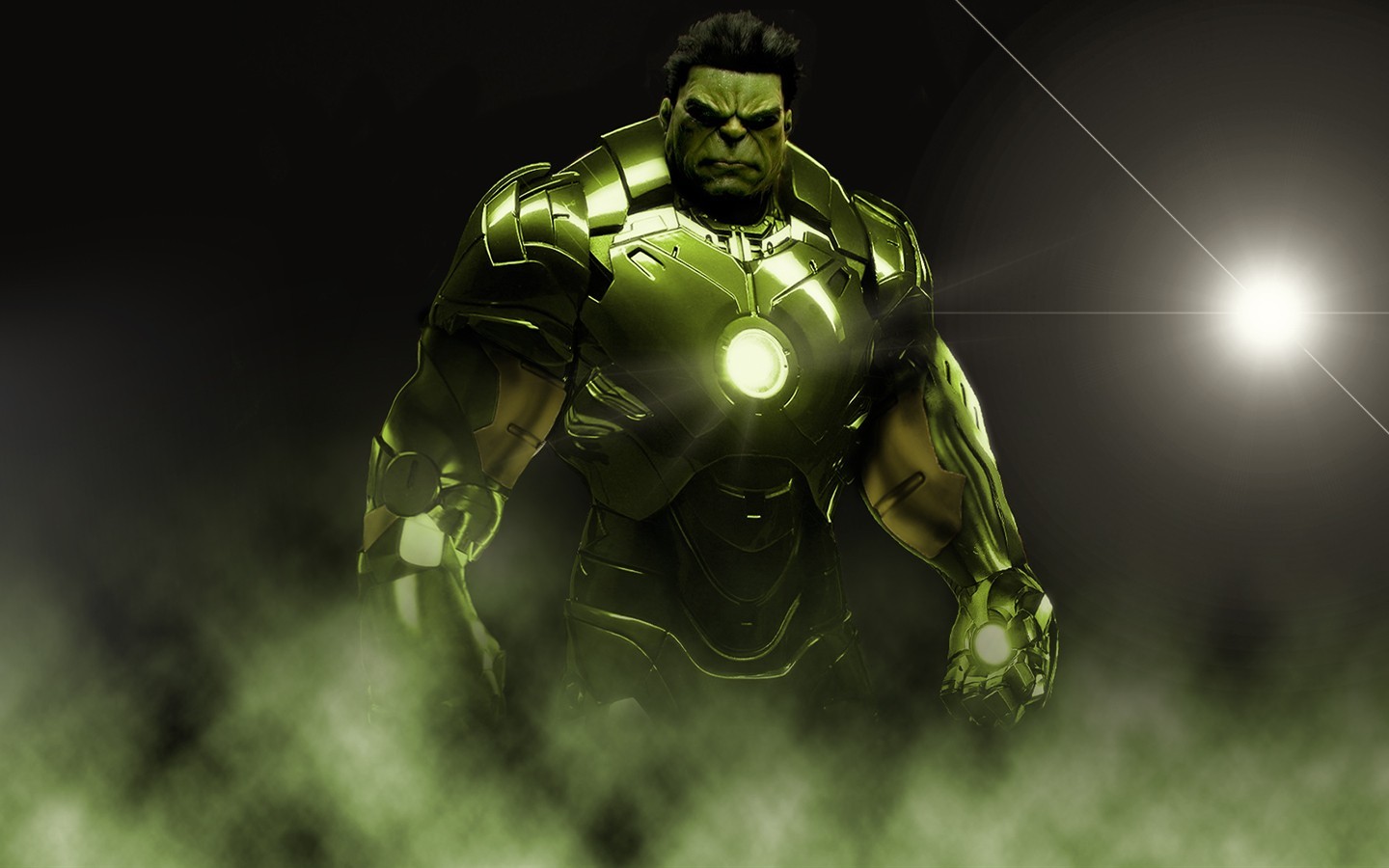 Hulk, Iron Man, Crossover Wallpaper