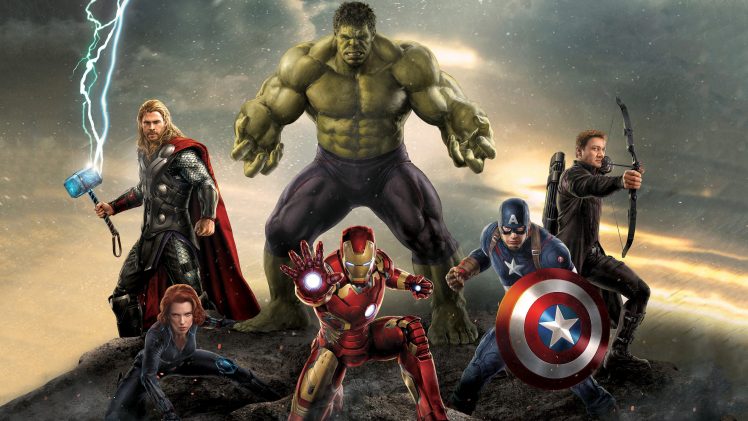 Hulk, Captain America, Iron Man, Thor, Hawkeye, Black Widow HD Wallpaper Desktop Background
