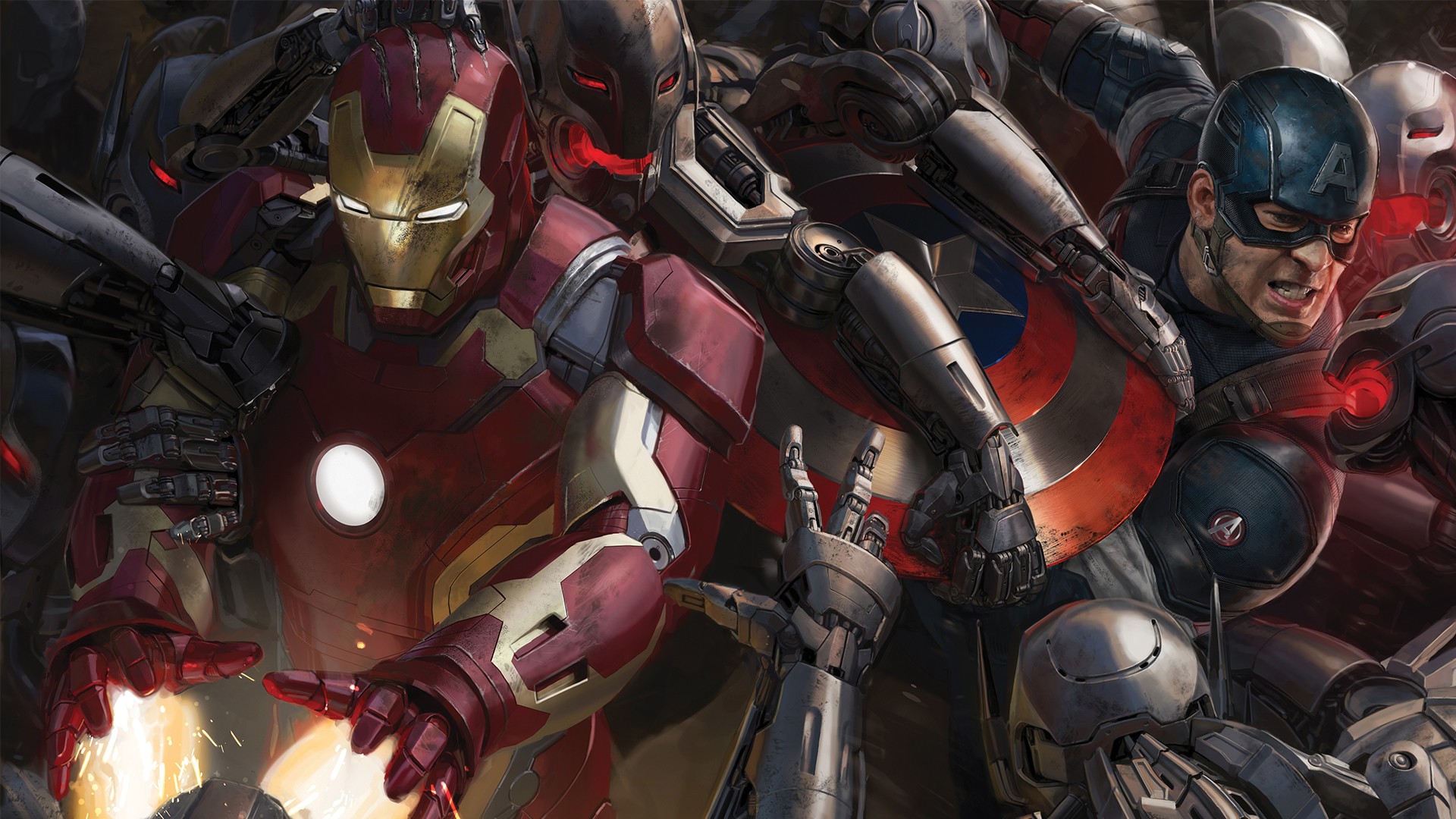 Iron Man, Captain America, The Avengers, Avengers: Age of Ultron Wallpaper