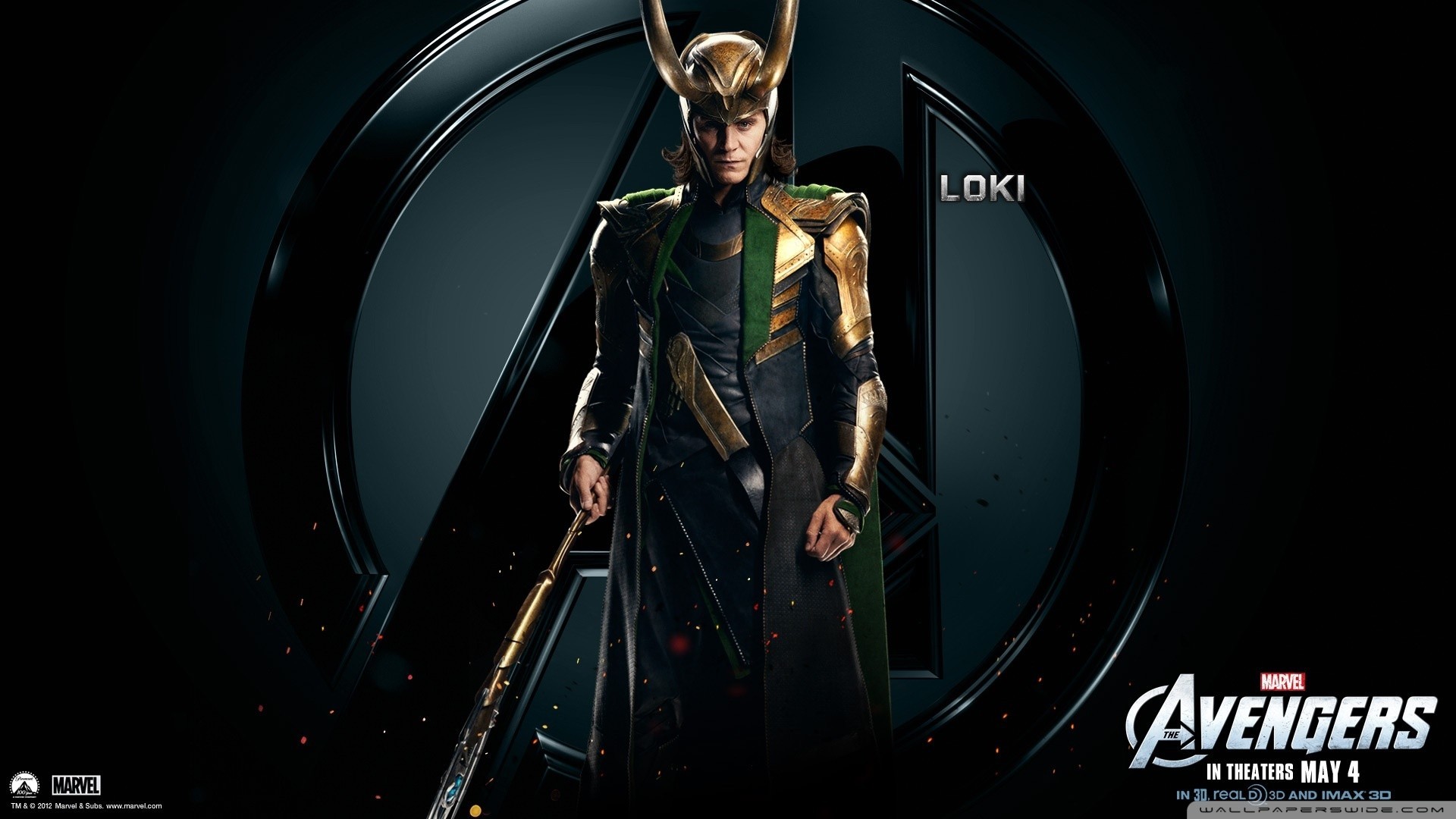 The Avengers, Loki, Tom Hiddleston Wallpaper