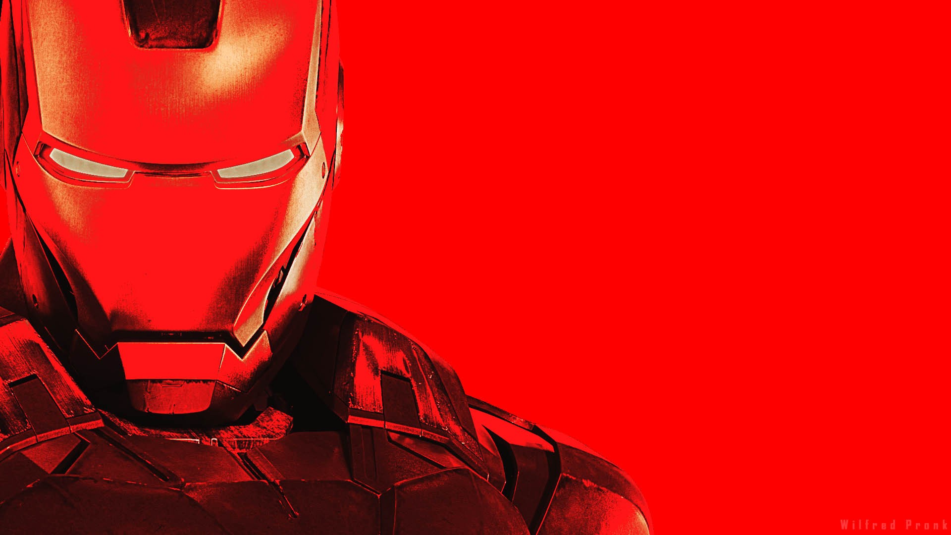 Iron Man, Iron Man 3, Red, Double Exposure Wallpaper