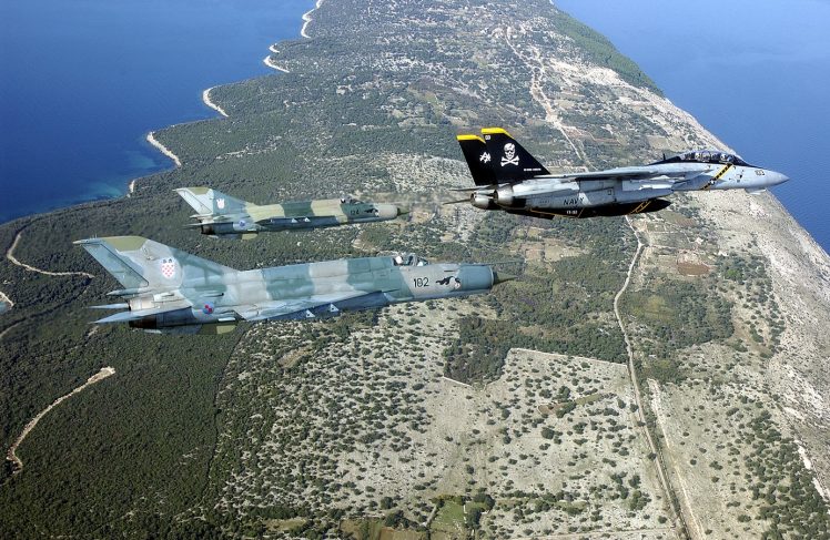 airplane, F 14 Tomcat, MiG 21 HD Wallpaper Desktop Background