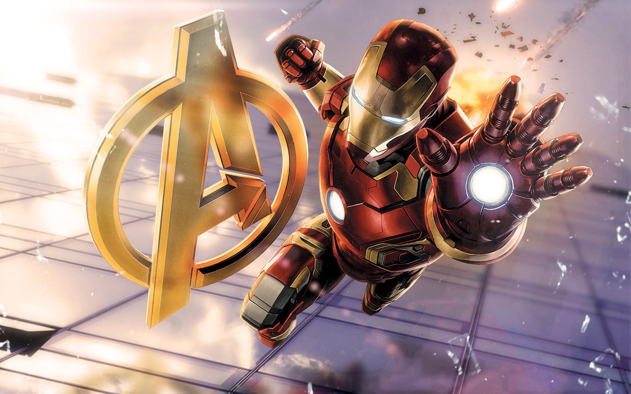 Iron Man, Broken glass, Superhero, Avengers: Age of Ultron, Marvel Comics, The Avengers Wallpaper