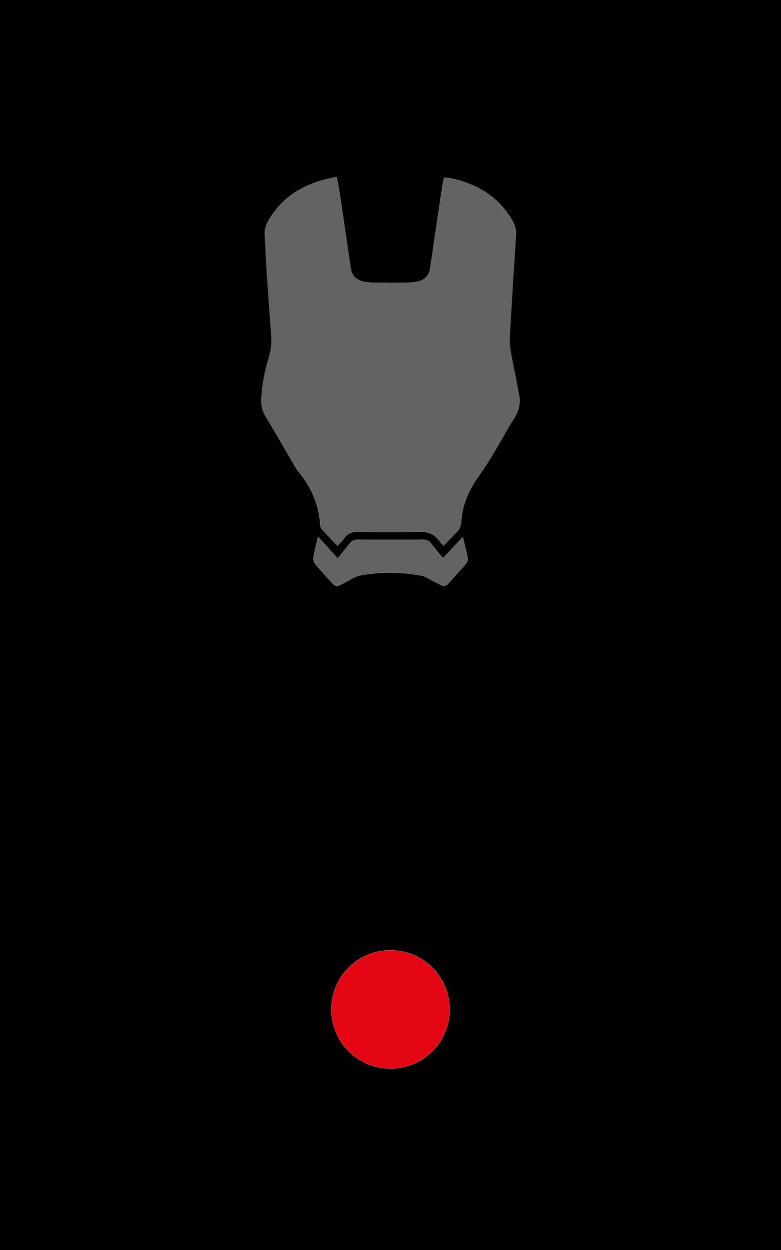 Iron Man, War Machine, Minimalism, Portrait display Wallpaper