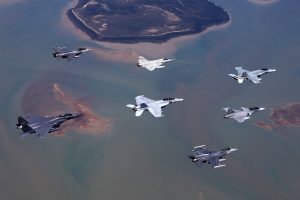 McDonnell Douglas F 15 Eagle, General Dynamics F 16 Fighting Falcon, McDonnell Douglas F A 18 Hornet, Dassault Mirage 2000N, JAS 39 Gripen, Military aircraft, Aircraft, Aerial view